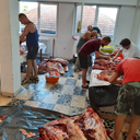 Radovi na pripremi kurbanskig mesa 2020 godina